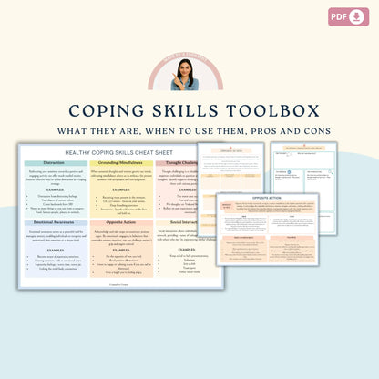 Solution-Focused Therapy Mega Bundle – Printable SFBT Worksheets, Tools & Positive Quotes