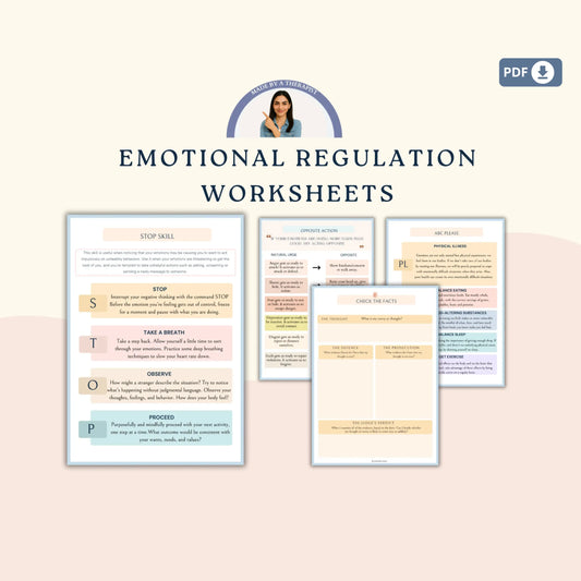 Emotional Regulation Mega Bundle – Printable Self-Regulation Tools, Somatic Therapy & Mindfulness Resources