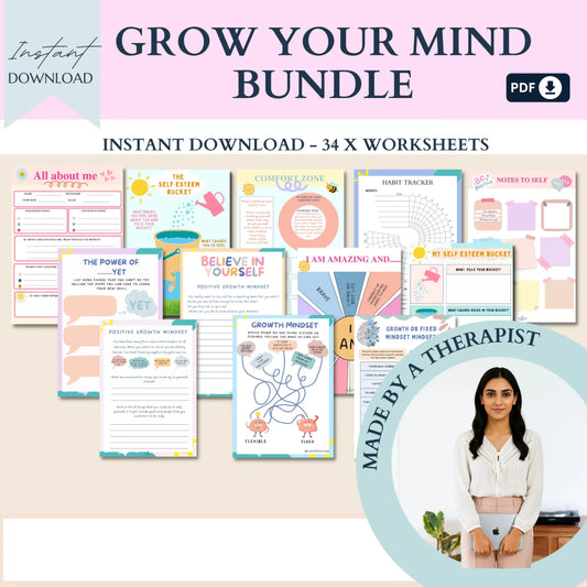 Little Worrier Resource Bundle – Printable Anxiety Relief & Emotional Regulation Tools for Kids