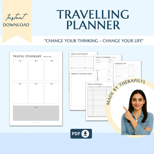 Ultimate ADHD Planner Bundle – Comprehensive ADHD Journal for Productivity, Life Management, and Self-Care