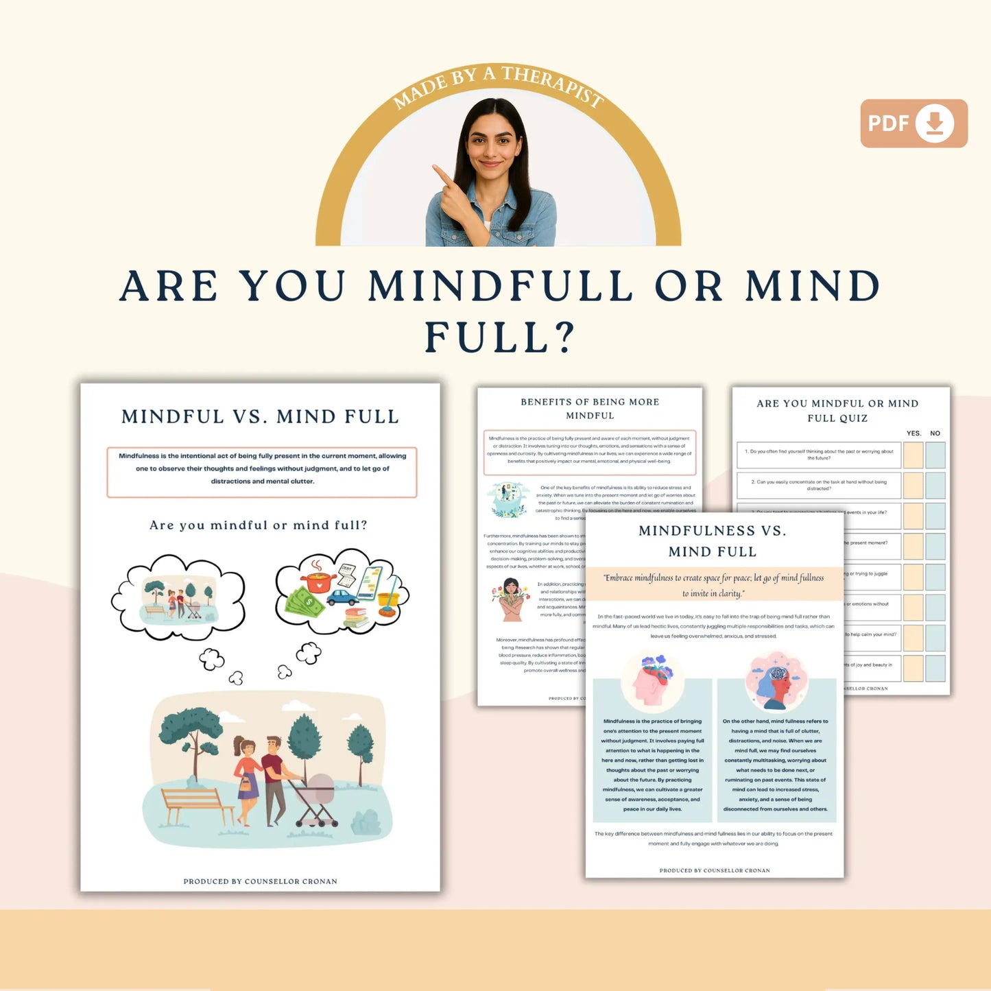 Life Skills Therapy Bundle – Printable Tools for Emotional Growth, Boundaries, Self-Care & Resilience