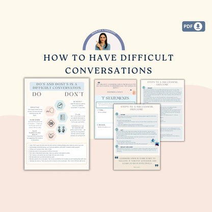 Couples Therapy Resource Bundle – Printable Worksheets & Communication Tools for Connection, Trust & Intimacy