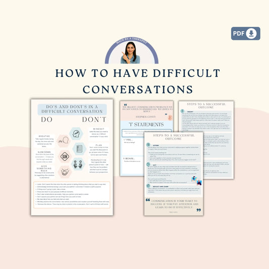 Couples Therapy Resource Bundle – Printable Worksheets & Communication Tools for Connection, Trust & Intimacy