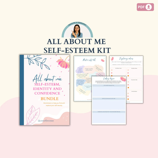 Teen Mental Health Bundle | Therapy Worksheets, Coping Skills & Self-Care Resources