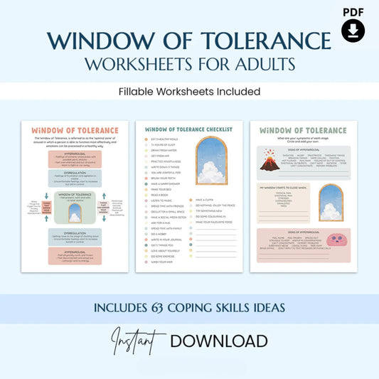 Teen Mega Mental Health Bundle – Digital Therapy Worksheets for Healing, Anxiety, and Self-Esteem