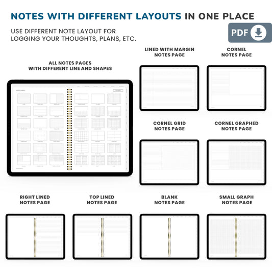 Modern Neutral Minimal Digital Planner – Stay Organized and Productive 📱✨