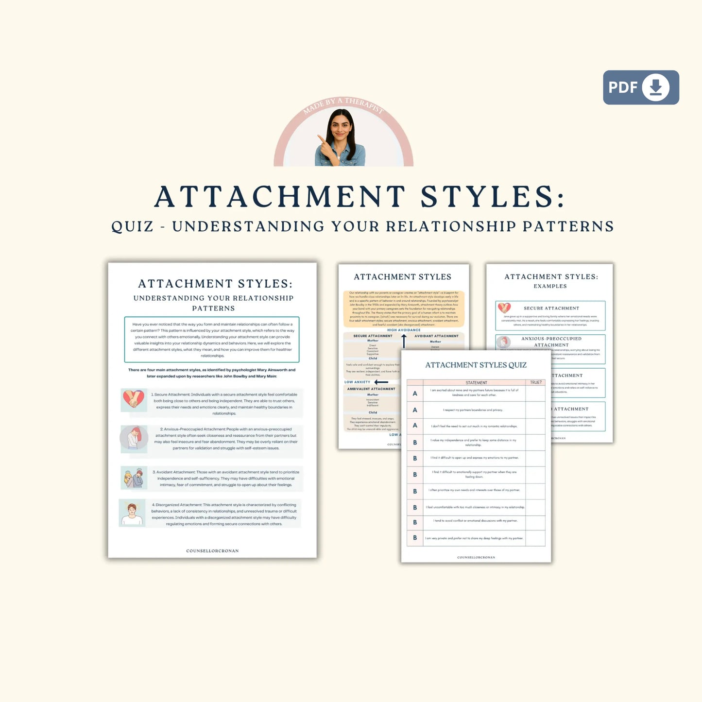 Couples Therapy Resource Bundle – Printable Worksheets & Communication Tools for Connection, Trust & Intimacy