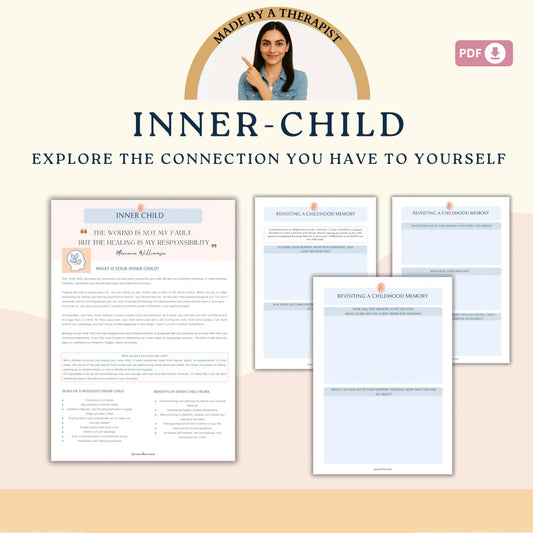 Self-Love Therapy Bundle – 8 Printable Healing Workbooks for Confidence, Inner Peace & Emotional Growth