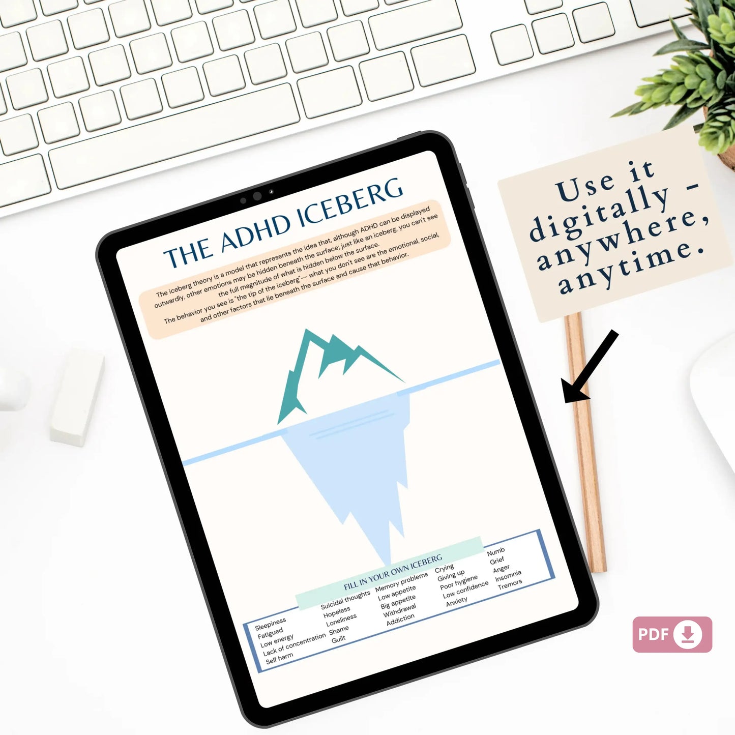 ADHD Workbook for Teens & Adults – Printable Focus, Emotional Regulation & Executive Functioning Toolkit
