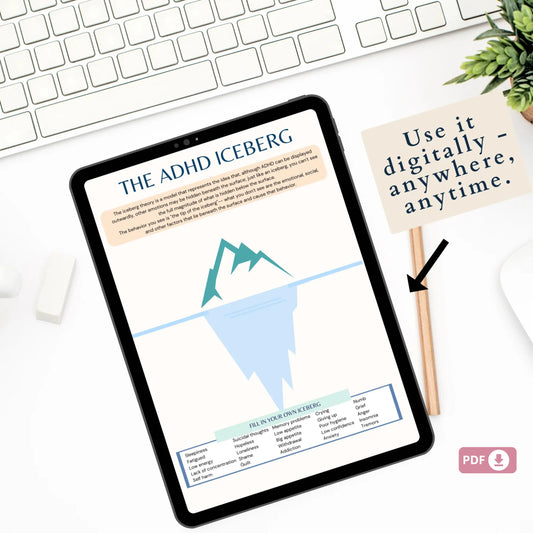 ADHD Workbook for Teens & Adults – Printable Focus, Emotional Regulation & Executive Functioning Toolkit
