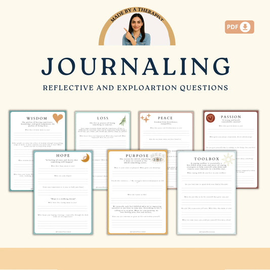 Life Skills Therapy Bundle – Printable Tools for Emotional Growth, Boundaries, Self-Care & Resilience