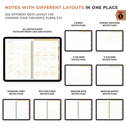 Boho Theme Digital Planner – Stay Organized in Style 🌿✨