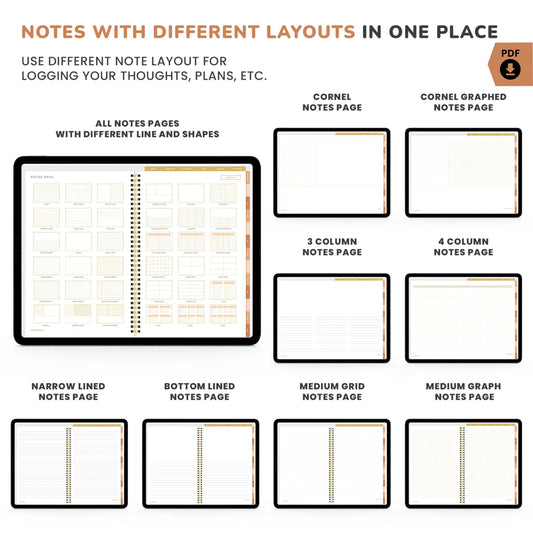 Boho Theme Digital Planner – Stay Organized in Style 🌿✨