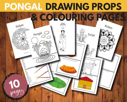 Pongal Pretend Play Set – Printable Festival Food Activity for Kids