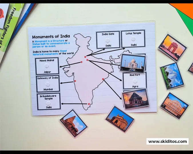 India Busy Book Printable for Toddlers & Preschoolers – 11 Topics, Hands-on Activities