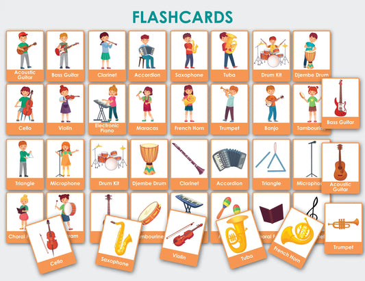 Musical Instruments Busy Book – Printable Music Activity Binder for Toddlers & Preschoolers
