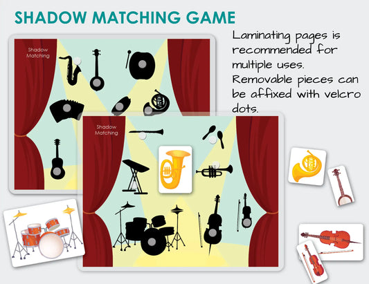 Musical Instruments Busy Book – Printable Music Activity Binder for Toddlers & Preschoolers
