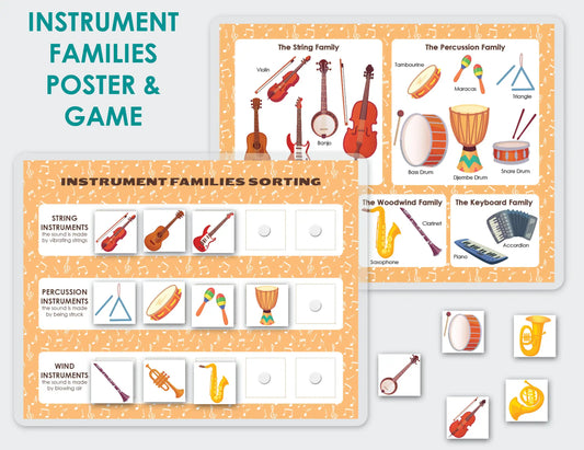 Musical Instruments Busy Book – Printable Music Activity Binder for Toddlers & Preschoolers