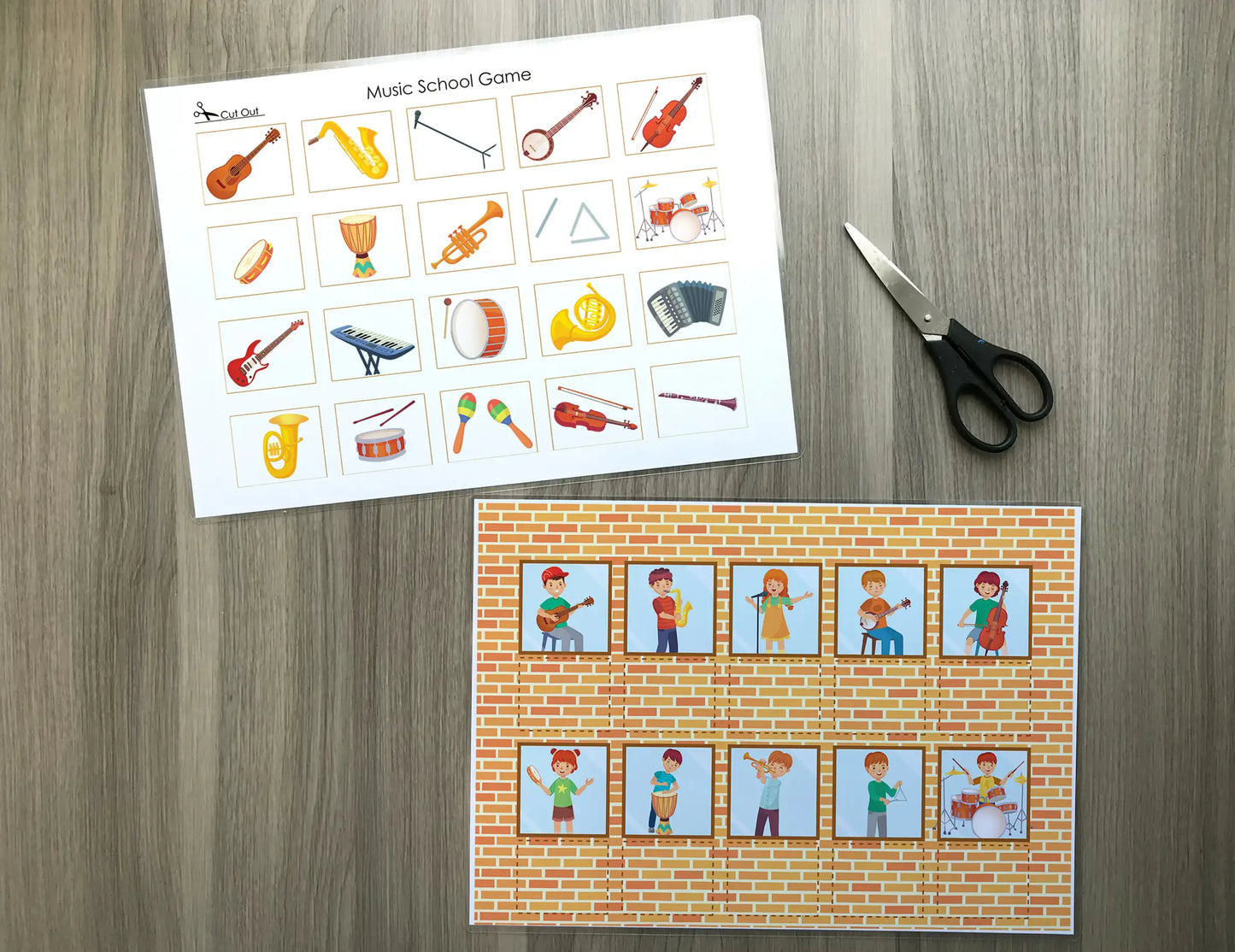Musical Instruments Busy Book – Printable Music Activity Binder for Toddlers & Preschoolers