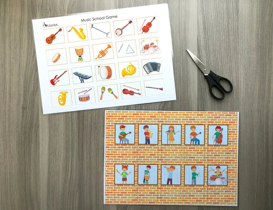 Musical Instruments Busy Book – Printable Music Activity Binder for Toddlers & Preschoolers