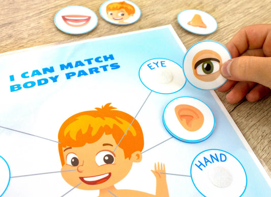 Body Parts Printable Learning Pack for Toddlers & Preschool – 18 Pages of Human Body & Face Activities