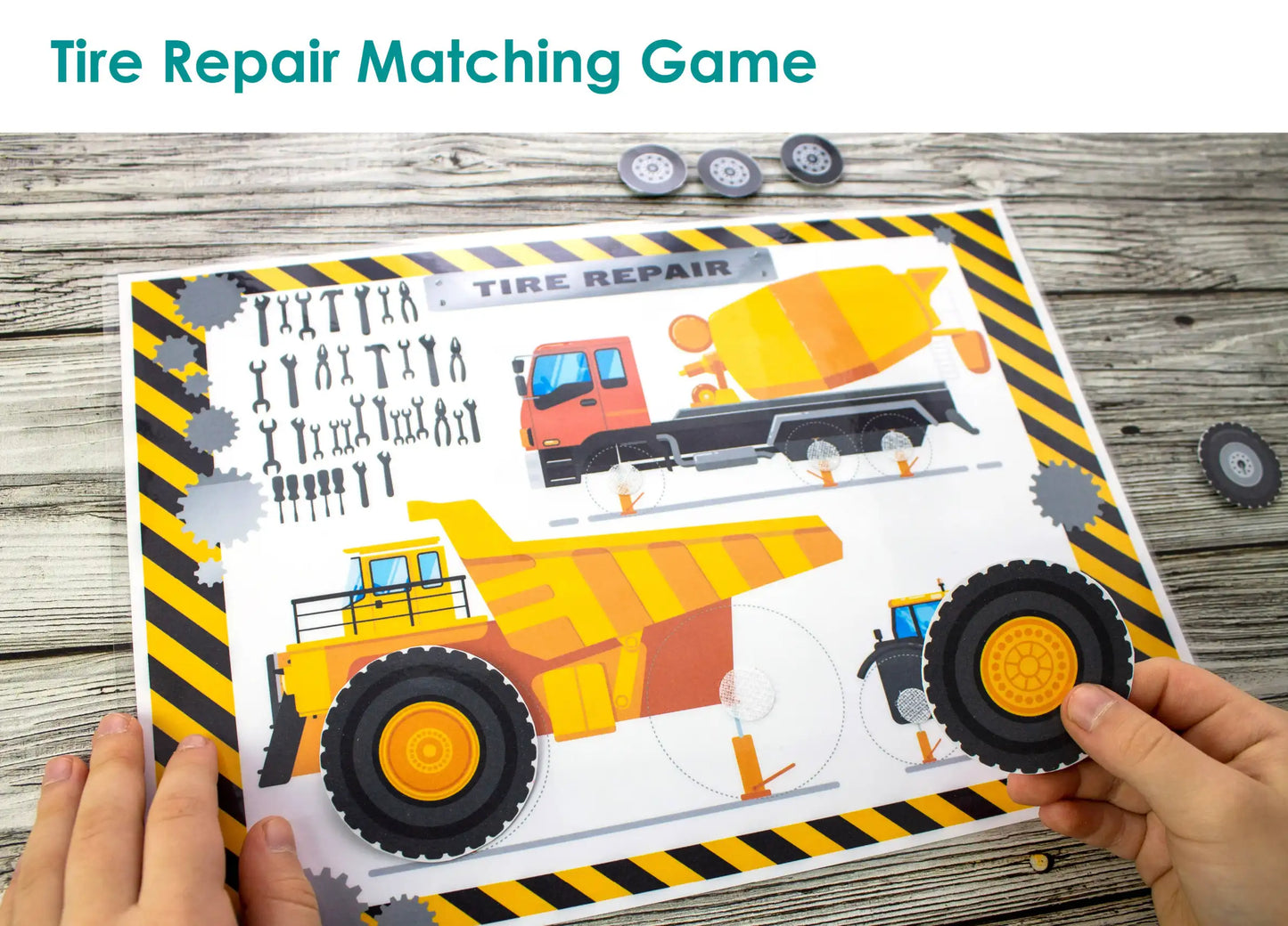 Construction Vehicle Busy Book – Printable Learning Binder for Toddlers & Preschoolers (17 Pages)