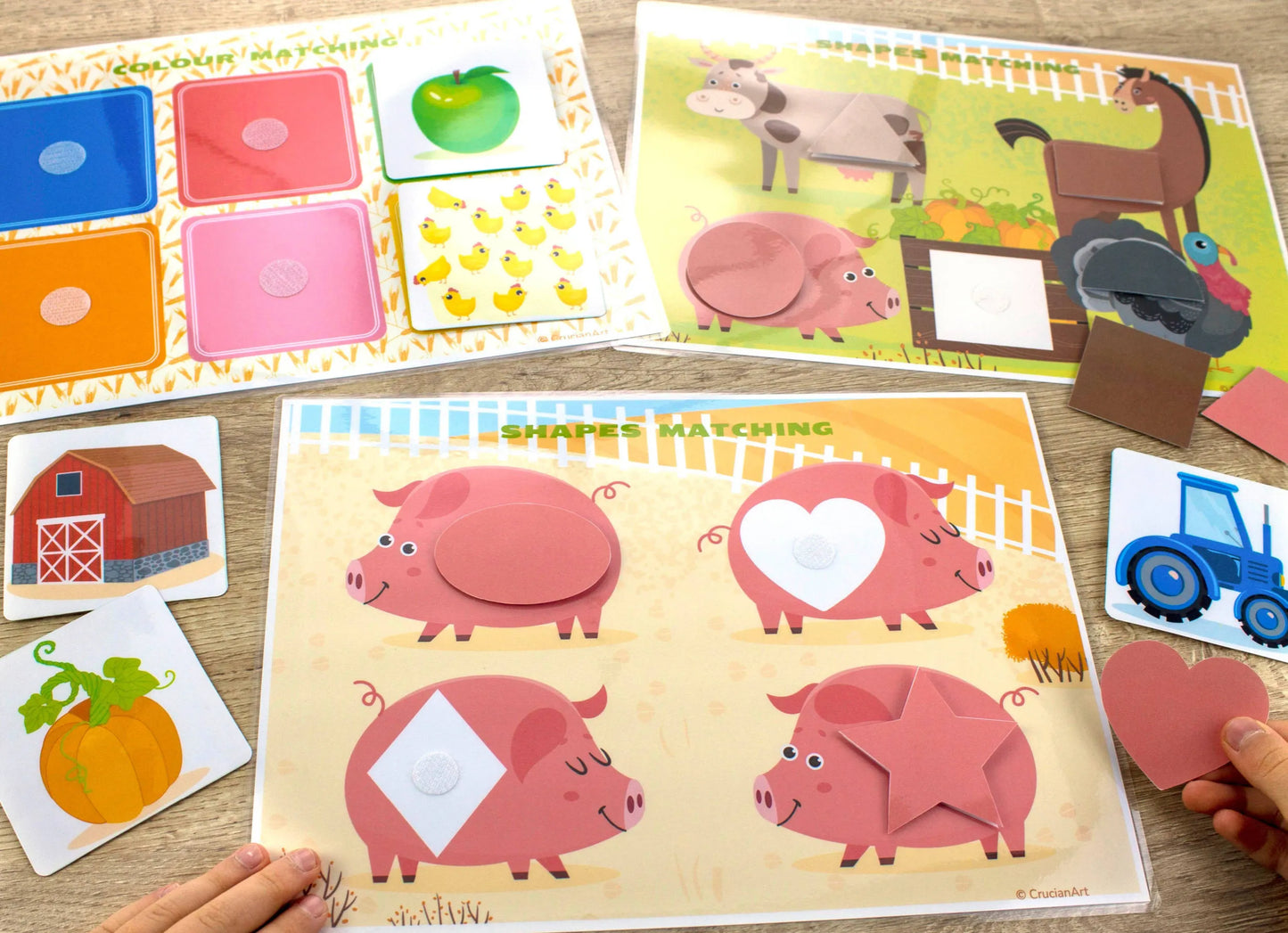 Farm Busy Book for Toddlers & Preschoolers – Printable Learning Binder with 34 Pages of Farm Animal Activities