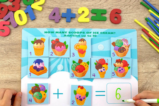 Ice Cream Busy Book for Toddlers & Preschool – 33 Pages of Sweet Printable Learning Activities