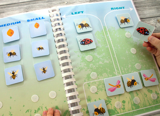 Honeybee Busy Book for Preschoolers – Pre-K Printable Learning Binder with Alphabet, Numbers & Games