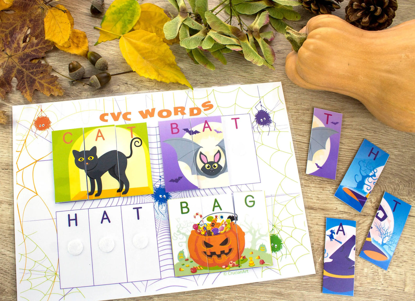 Halloween Busy Book for Toddlers & Preschool – 19 Printable Pages of Spooky Fun Learning Activities