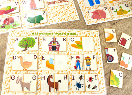 Farm Busy Book for Toddlers & Preschoolers – Printable Learning Binder with 34 Pages of Farm Animal Activities