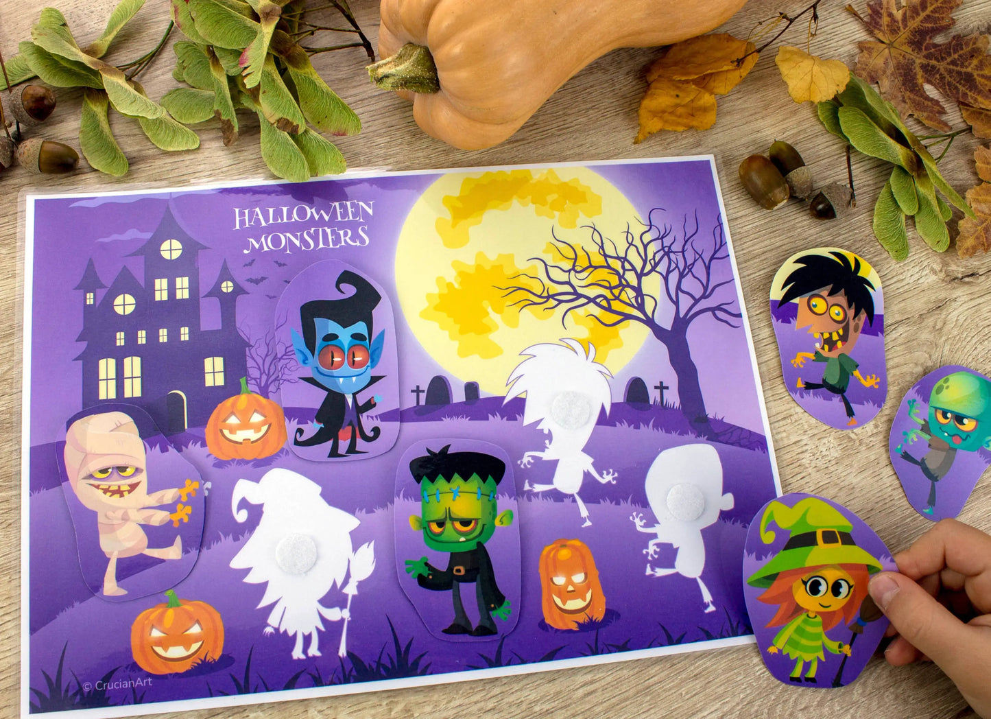 Halloween Busy Book for Toddlers & Preschool – 19 Printable Pages of Spooky Fun Learning Activities