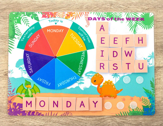 Dinosaur Morning Calendar Binder – Printable Circle Time Learning Workbook (14 Pages)