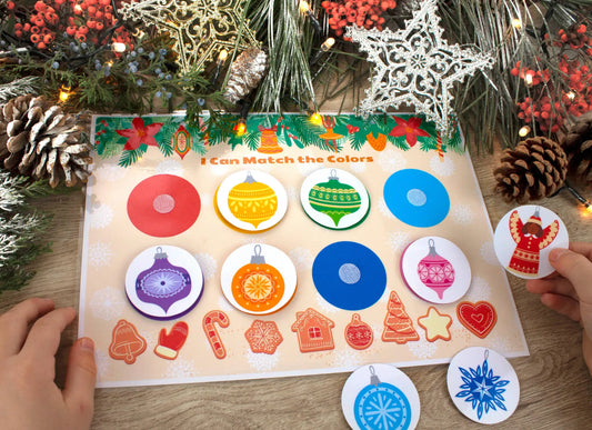 Christmas Busy Book for Toddlers – African American Santa Edition | Printable Learning Binder