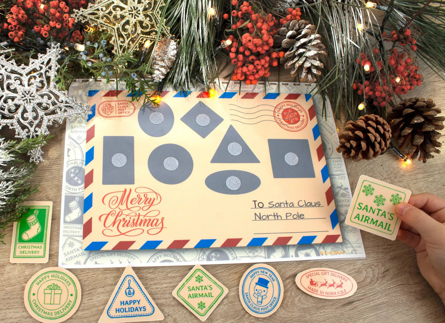 Christmas Busy Book for Toddlers – African American Santa Edition | Printable Learning Binder