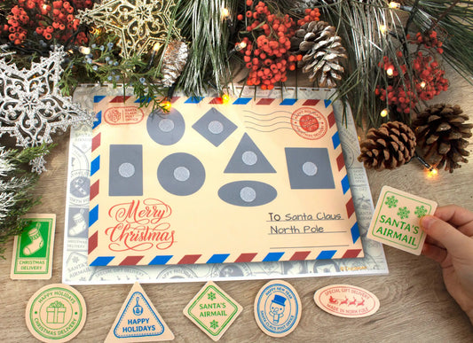 Christmas Busy Book for Toddlers – African American Santa Edition | Printable Learning Binder