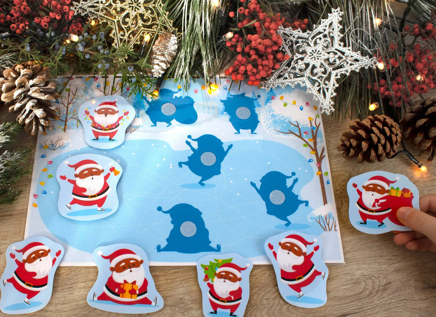 Christmas Busy Book for Toddlers – African American Santa Edition | Printable Learning Binder
