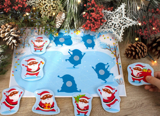 Christmas Busy Book for Toddlers – African American Santa Edition | Printable Learning Binder