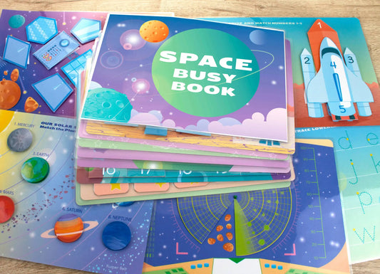 Space Busy Book – Printable Solar System & STEM Activity Binder for Preschool & Kindergarten | 24 Pages