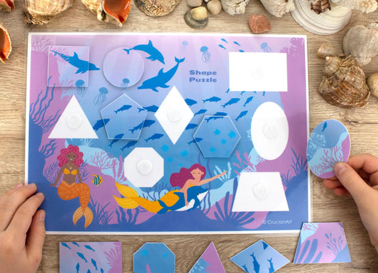 Mermaids Busy Book– 13 Pages of Sorting, Matching & Preschool Learning Fun