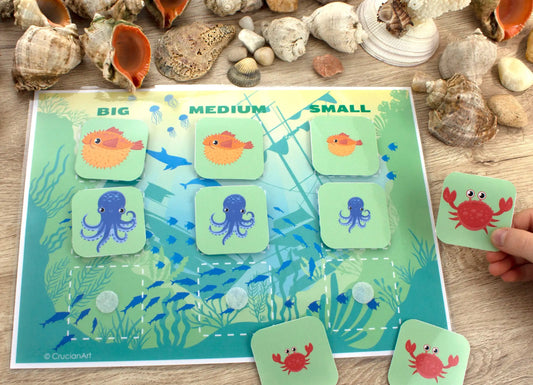 Mermaids Busy Book– 13 Pages of Sorting, Matching & Preschool Learning Fun