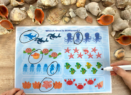 Mermaids Busy Book– 13 Pages of Sorting, Matching & Preschool Learning Fun