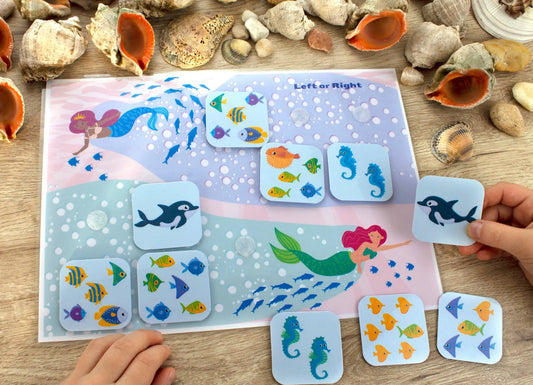 Mermaids Busy Book– 13 Pages of Sorting, Matching & Preschool Learning Fun