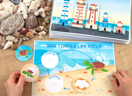 Ocean Busy Book – Printable Ocean Animals Activity Binder for Toddlers & Preschoolers