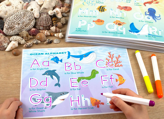 Ocean Busy Book – Printable Ocean Animals Activity Binder for Toddlers & Preschoolers
