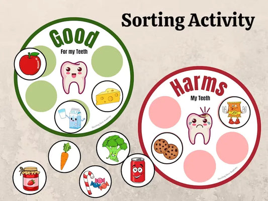Dental Health Printable Activity for Kids – Tooth Education, Hygiene Worksheets & Dentist Visit Prep