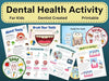 Dental Health Printable Activity for Kids – Tooth Education, Hygiene Worksheets & Dentist Visit Prep