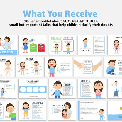 Good and Bad Touch Learning Printable Booklet – Body Safety Education for Kids
