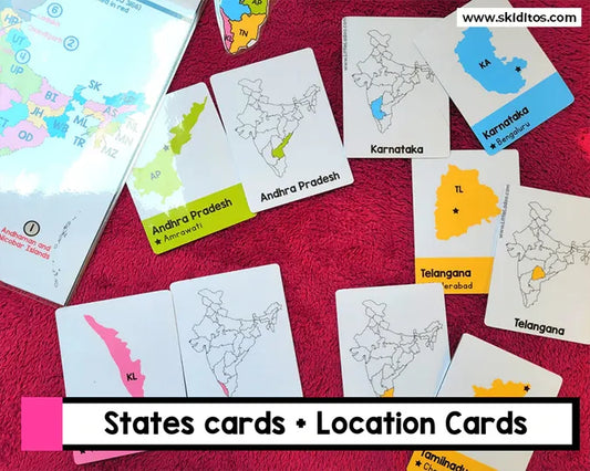 Indian States and Union Territories Learning Pack – Printable Posters, Cards & Activities