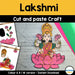 Lakshmi Cut and Paste Craft – DIY Printable Activity for Kids